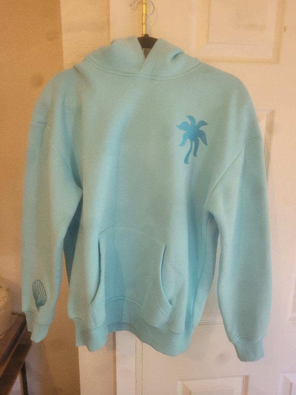 NEW Pink Palm Puff Women’s Hawaii Hibiscus Hoodie